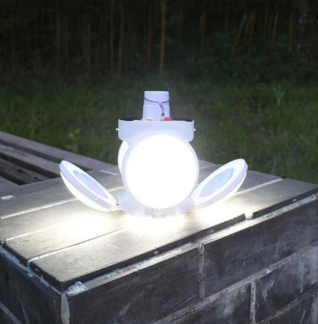 Foldable solar lamp