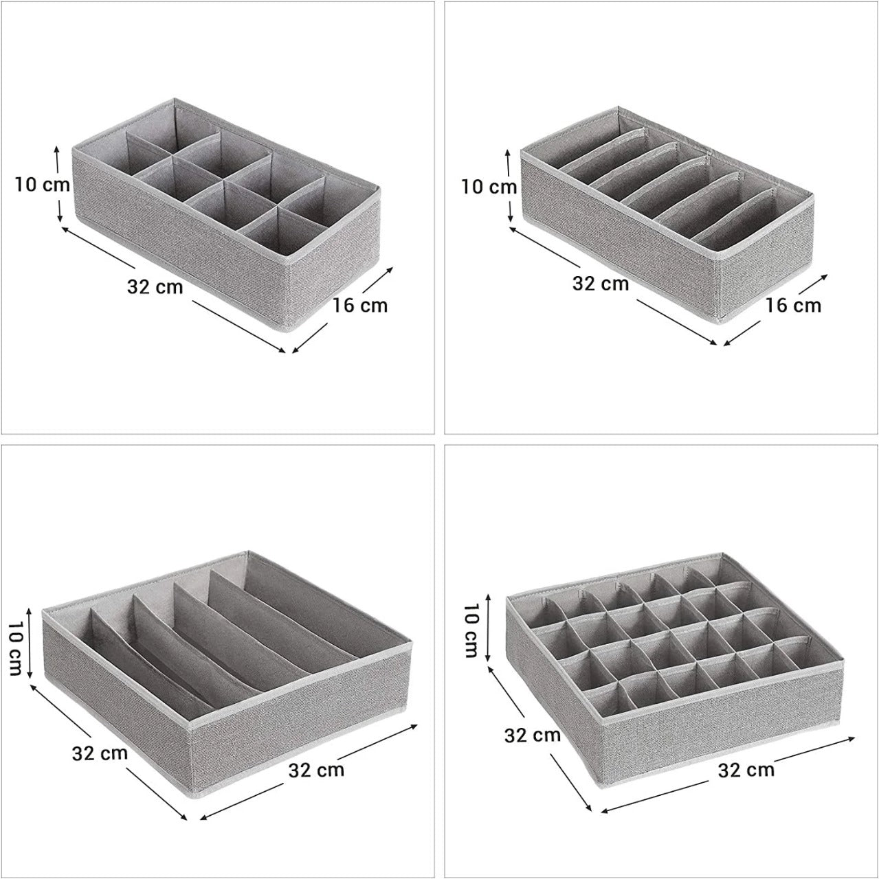 Clothes organizer x4 pieces