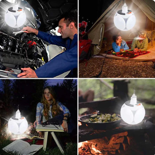 Foldable solar lamp