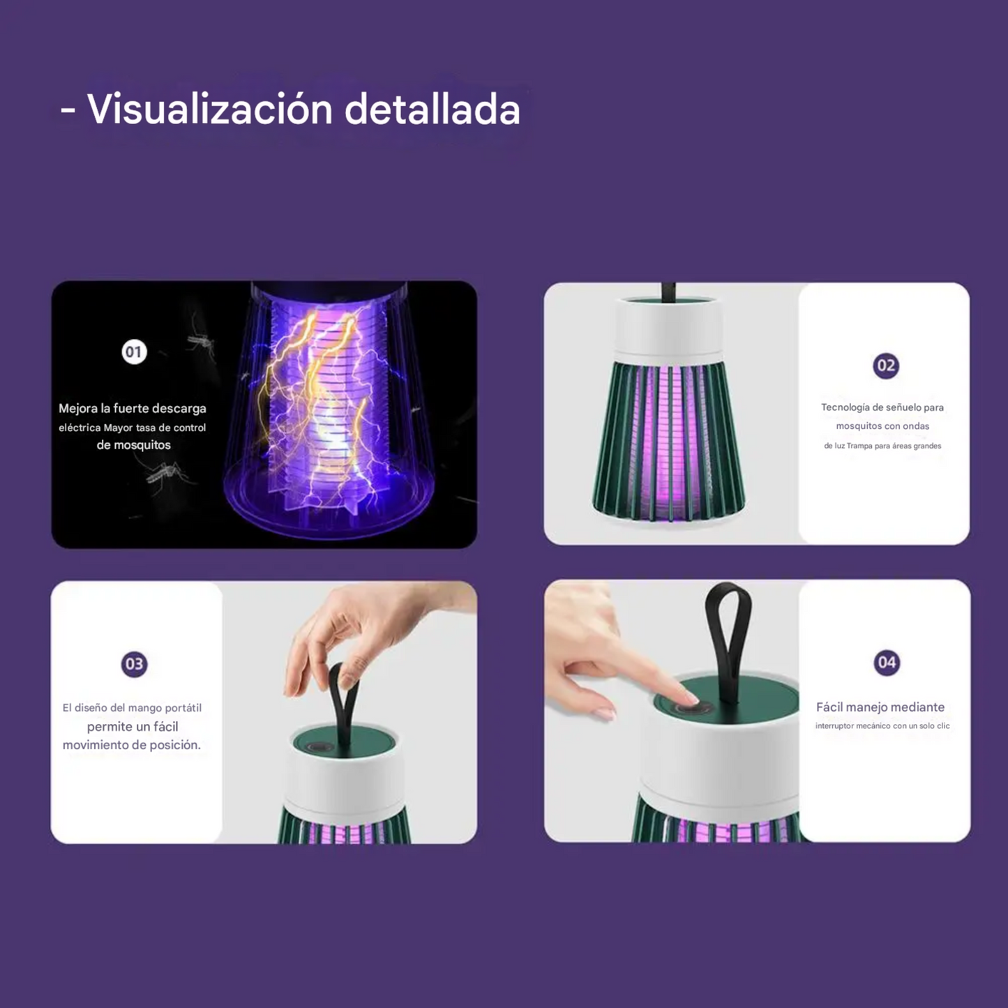 ANTI-MOSQUITO LAMP - For indoor and outdoor environments.