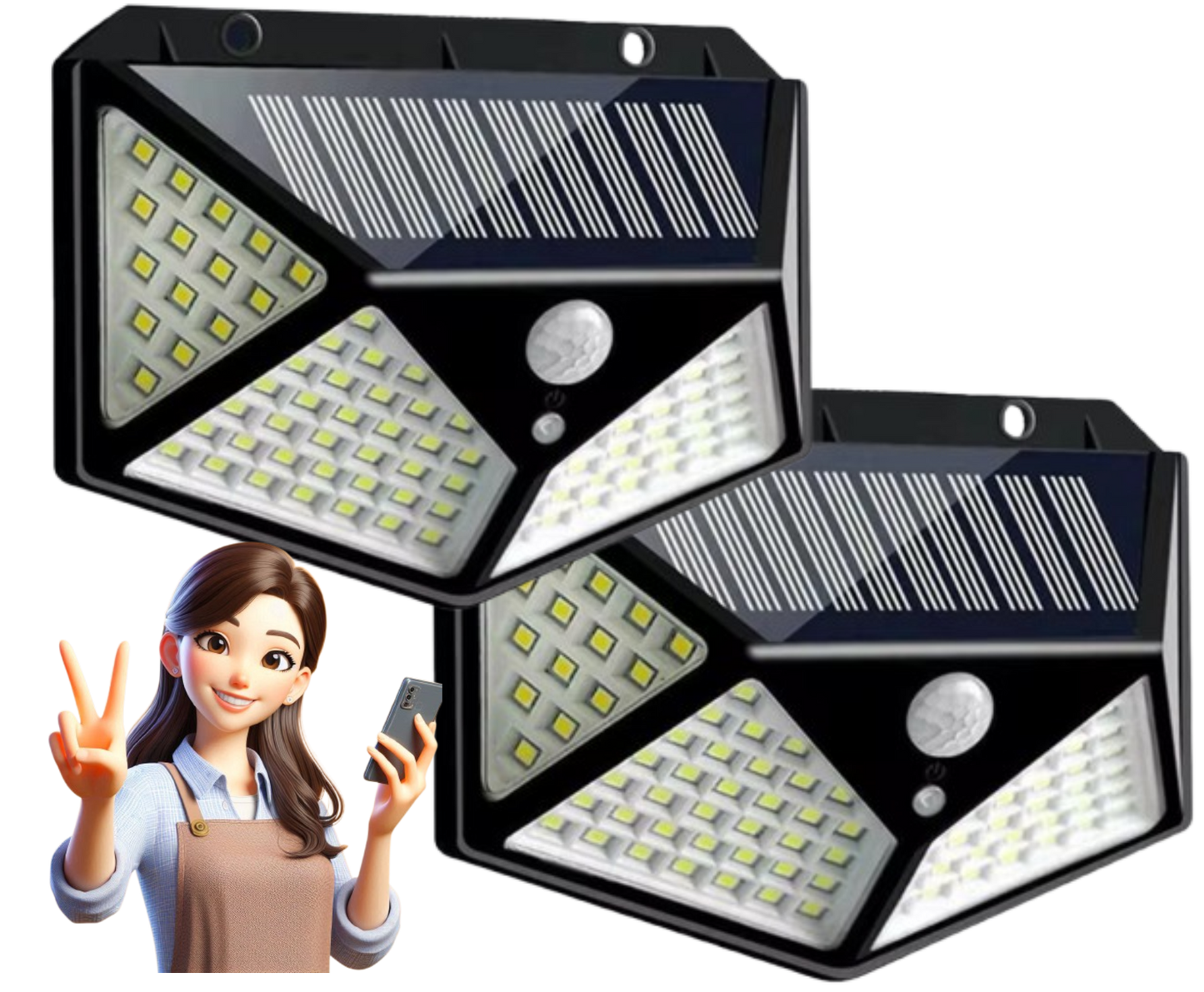 SolarReflector PRO LED reflector charges with sunlight and motion sensor